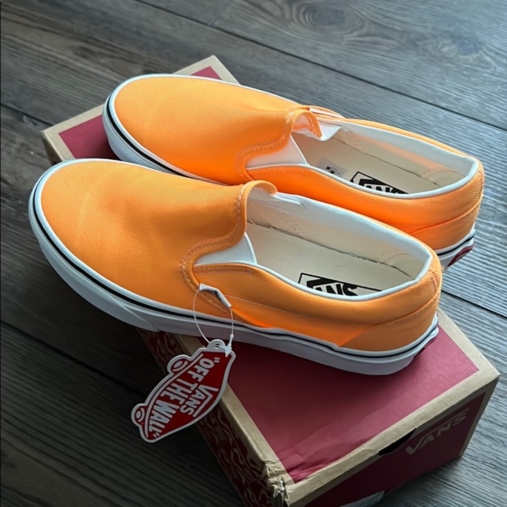 Brand new neon orange vans